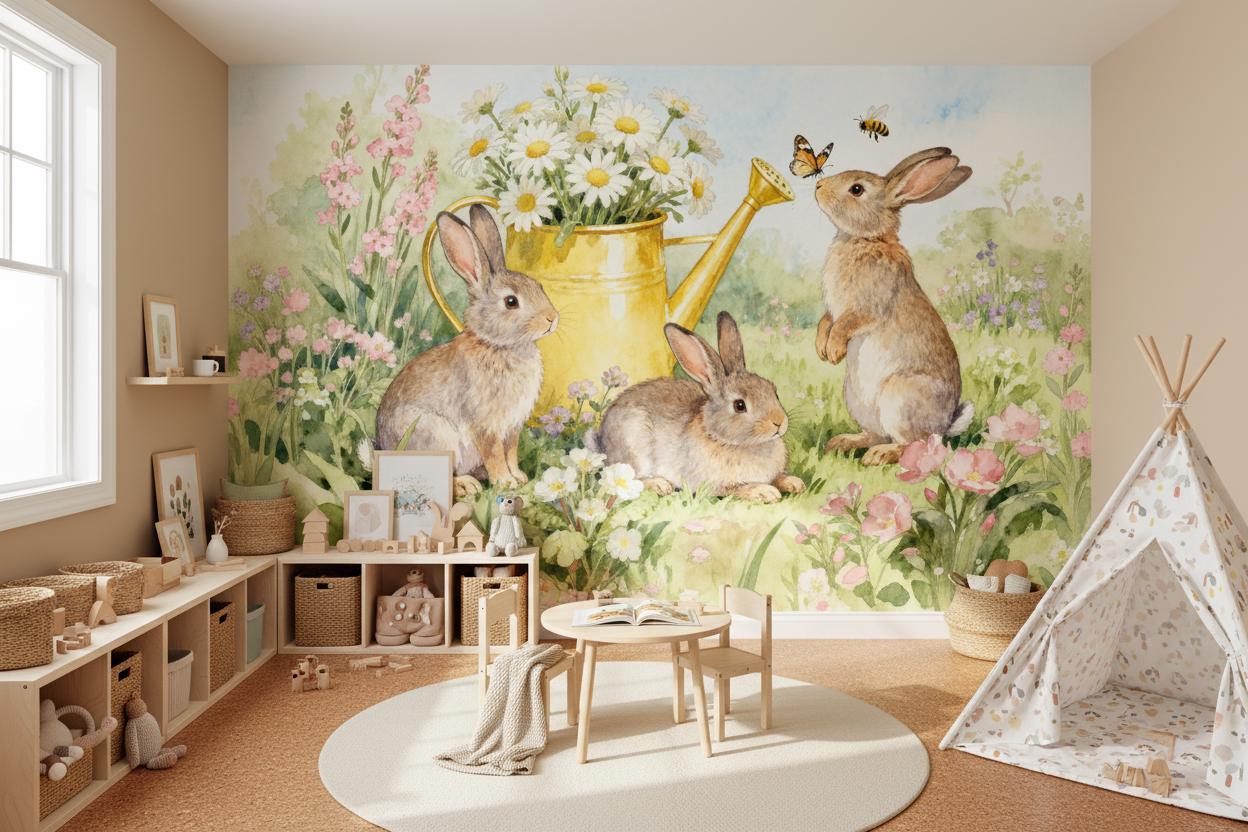 Papel de Parede Infantil com D - Baby Nursery Peel And Stick Wallpaper avaliação e preço
