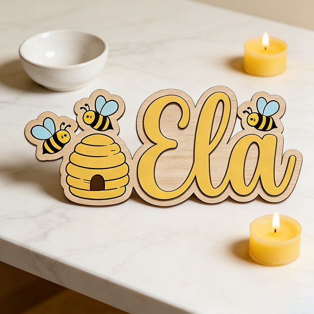 Placa de Madeira Personalizada - Baby Nursery Decor Girl avaliação e preço